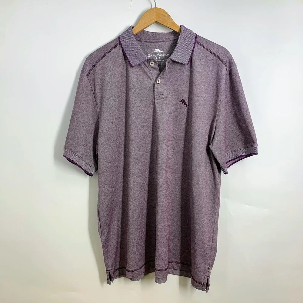 Tommy Bahama Mens Condesa Canyon Short‎ Sleeve Polo Shirt Size L